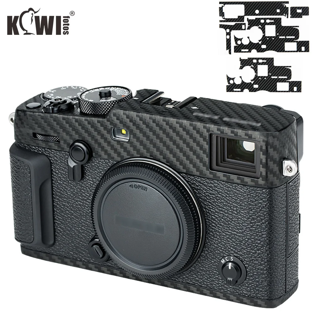 Kiwi Chống Trầy Xước Thân Máy Miếng Dán Lưng Sợi Carbon Phim Da Cho Máy Ảnh Fujifilm X-Pro3 XPro3 Miếng Dán 3M Chống-Trình Chiếu Cầm Tay