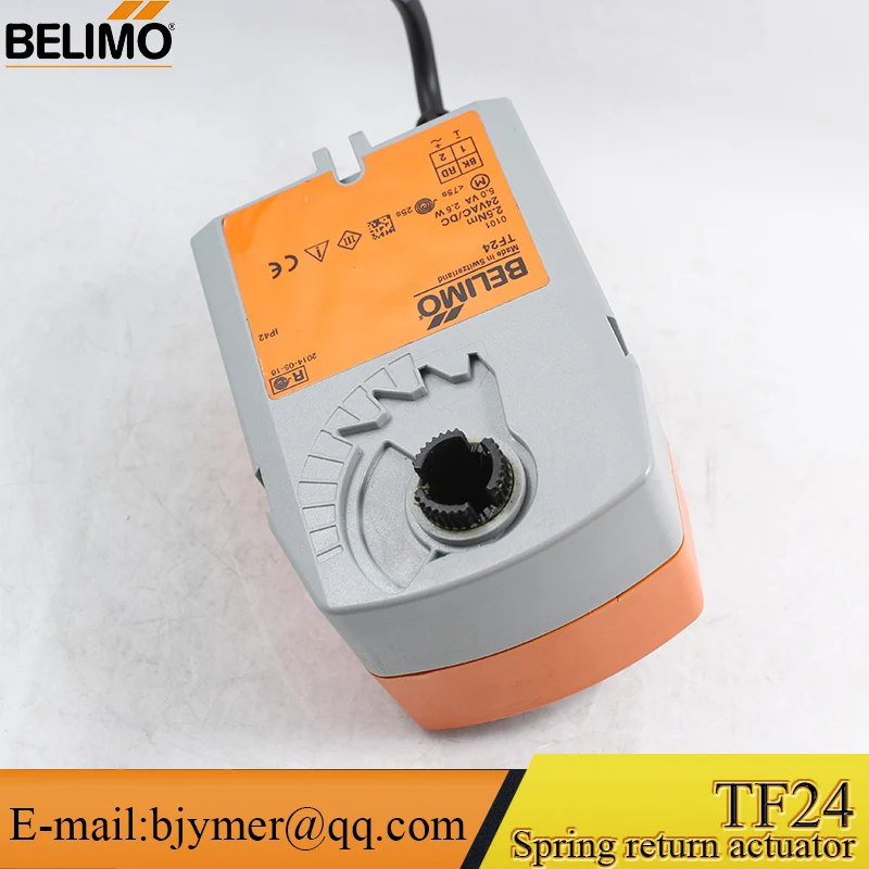 BELIMO HAVC Ventilation TF24 2.5NM แอคชูเอเตอร์คืนแบบสปริงสําหรับการทํางานของแดมเปอร์อากาศที่ดําเนินการฟังก์ชันความปลอดภัย