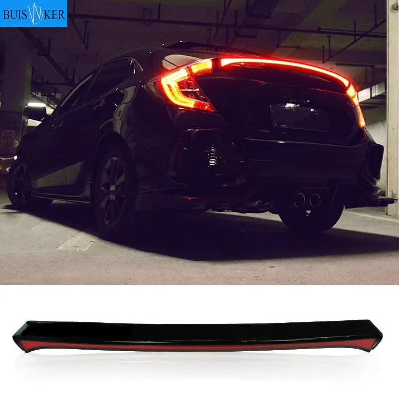 LED Rear Bumper Fog Lamp Brake Light Dynamic Turn Signal Reflector For Honda Civic Type R 2021 Multi-function