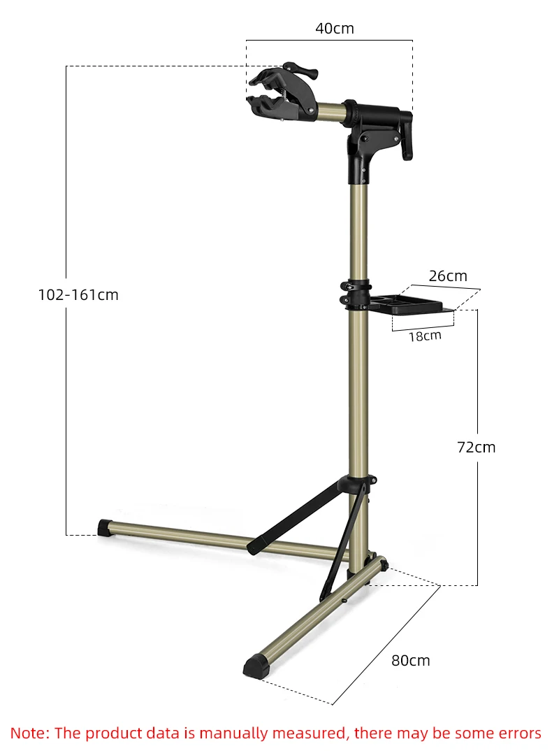 ROCKBROS Fahrrad Reparatur Ständer MTB Road Fahrrad Wartung Rack Mit Werkzeug Fach Einstellbare Faltbare Lagerung Display Bike Arbeit Stehen – Detail 3