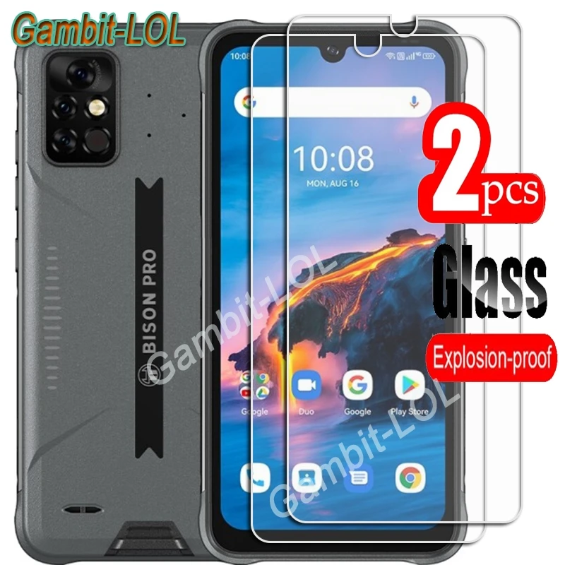 For UMIDIGI Bison Pro Tempered Glass Protective ON UMI BisonPro UMIDIGIBison 6.3Inch Screen Protector Smart Phone Cover  Film