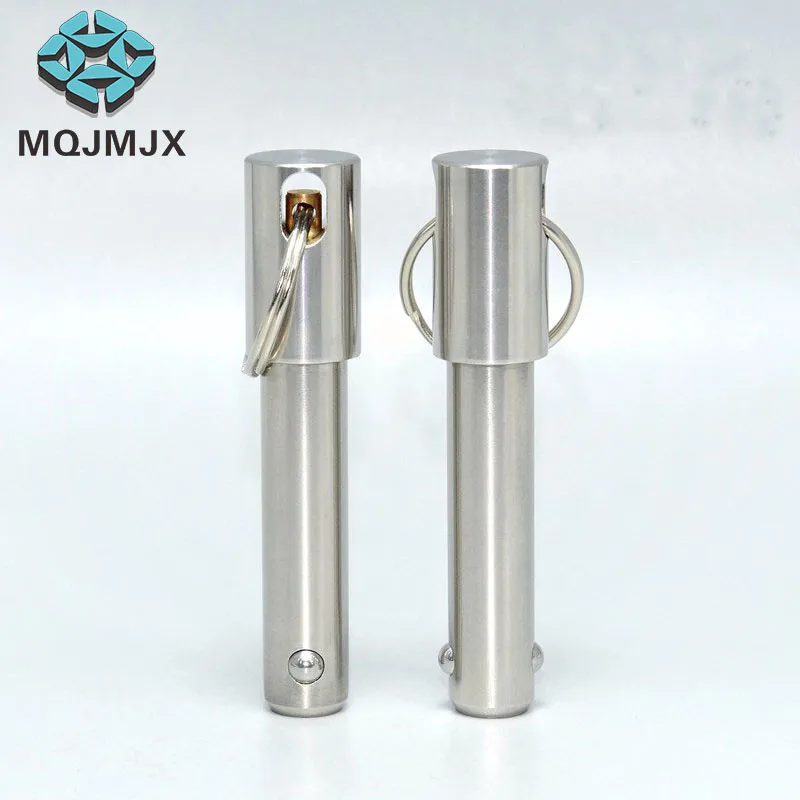 12Mm Rvs Paspen Cilindrische Pin Positionering Pins Quick Release Bal Pin Retainer Boerderij Gazon Tuin