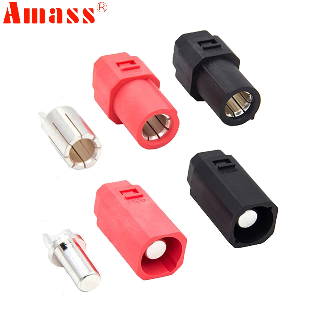 5Pair/lot Amass SH8.0 DC 500V 100A-150A Large Current Flame Retardant Power Plug Male Female Connector For RC Lipo Drone Diy