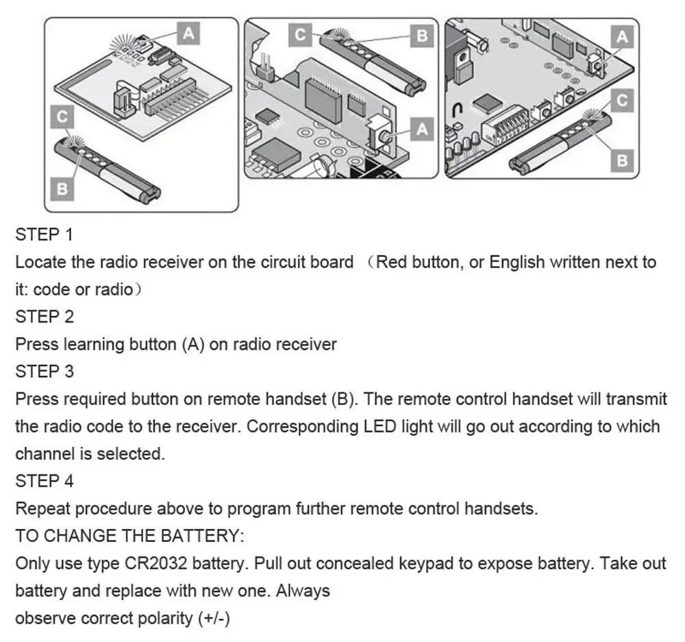 SOMMER Remote Control 868mhz Sommer TX03-8-4 Rolling Code Remotes