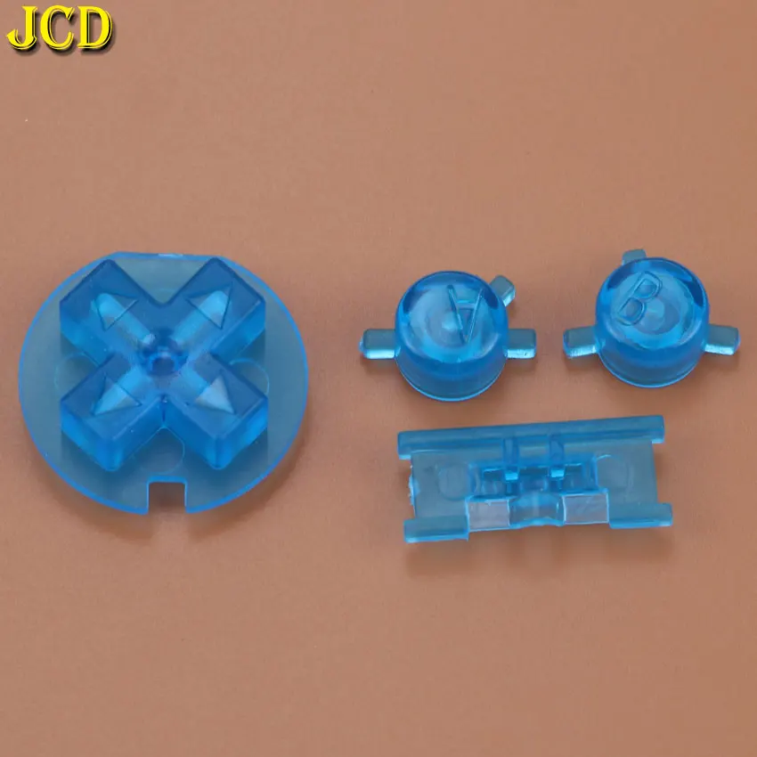 JCD 1ชุดพลาสติก ON OFF ปุ่ม Keypads สำหรับ Gameboy Color GBC ที่มีสีสันปุ่มชุดสำหรับ GBC D แผ่นปุ่ม B เปลี่ยน