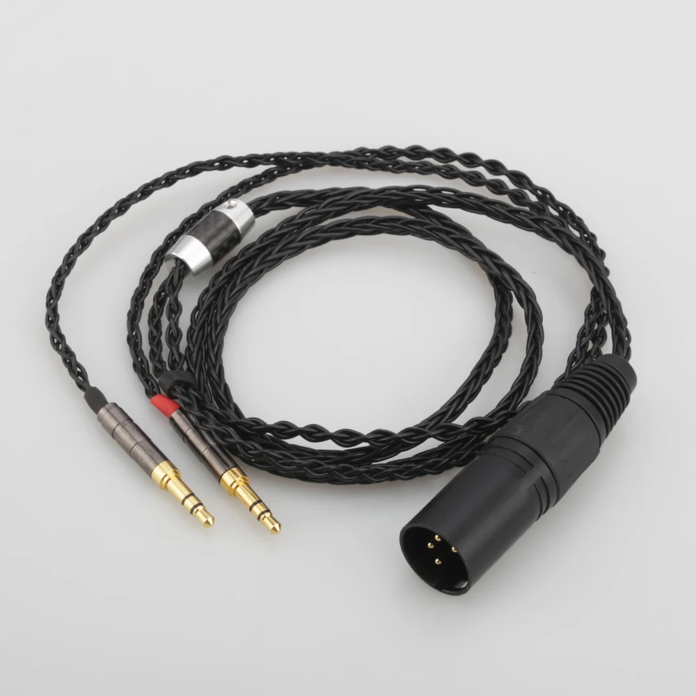 Audiocrast 2x3.5mm HiFi 4-pin XLR męski zrównoważony słuchawek kabel uaktualnienie dla Sundara Aventho ogniskowej elegia am kurfürstendamm t1 t5p