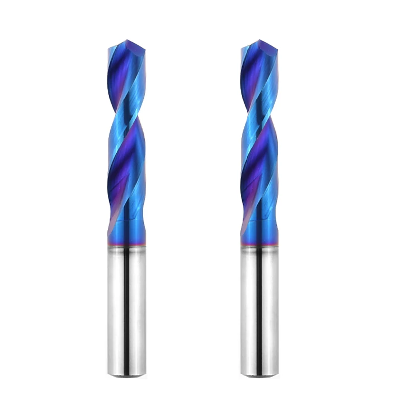 CNC Tungsten Steel Center Drill Bit D1mm-D16mm Internal Cold / Solid Carbide Drilling Tool for Stainless Steel Etc