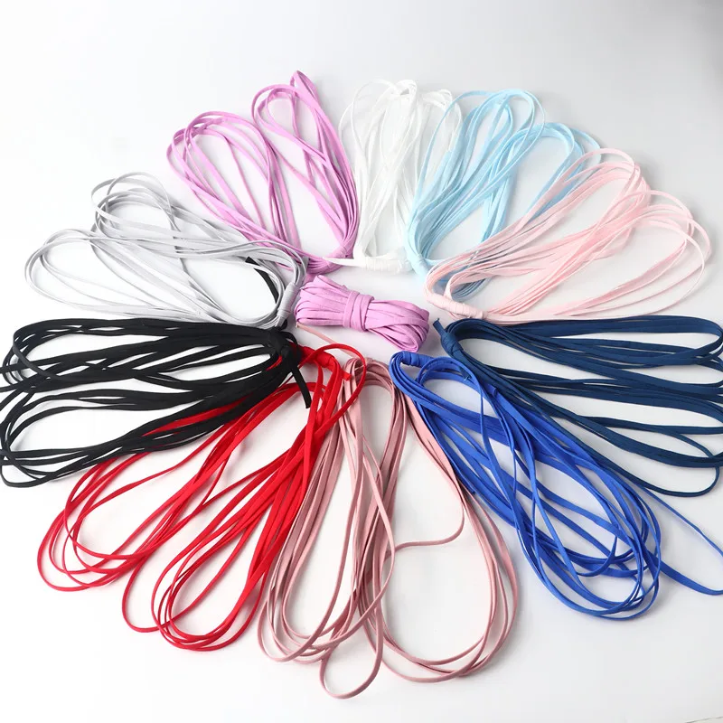 5M Kleur Masker Elastische Draad Nylon Rubber Band Naaien Fournituren Diy Masker Accessoires Verstelbare Oor Touw Materiaal 5Mm