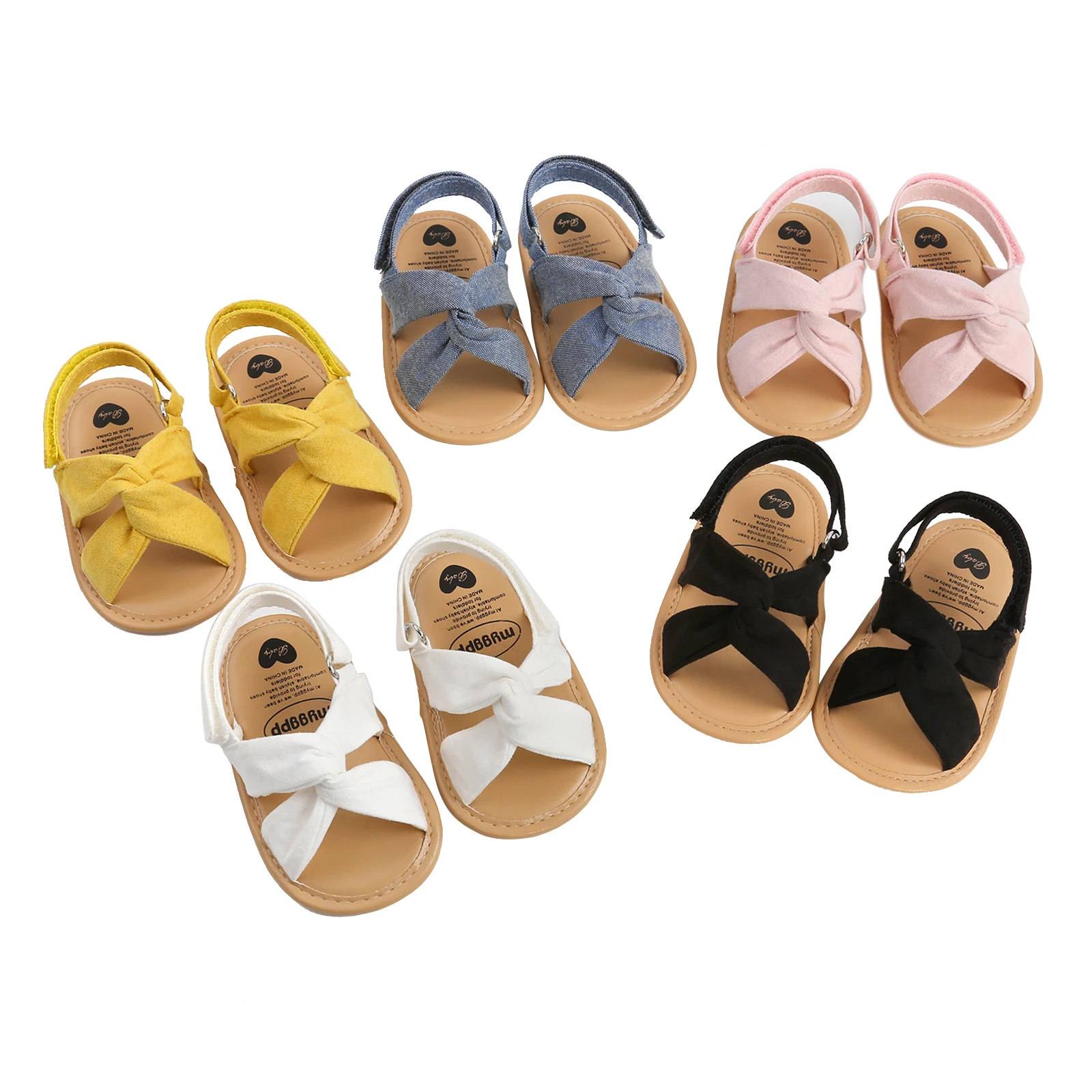 Breathable Summer Baby Girls Sandals, Toddlers Simple Style Solid Color Soft Sole Shoes Outdoor Indoor Prewalker