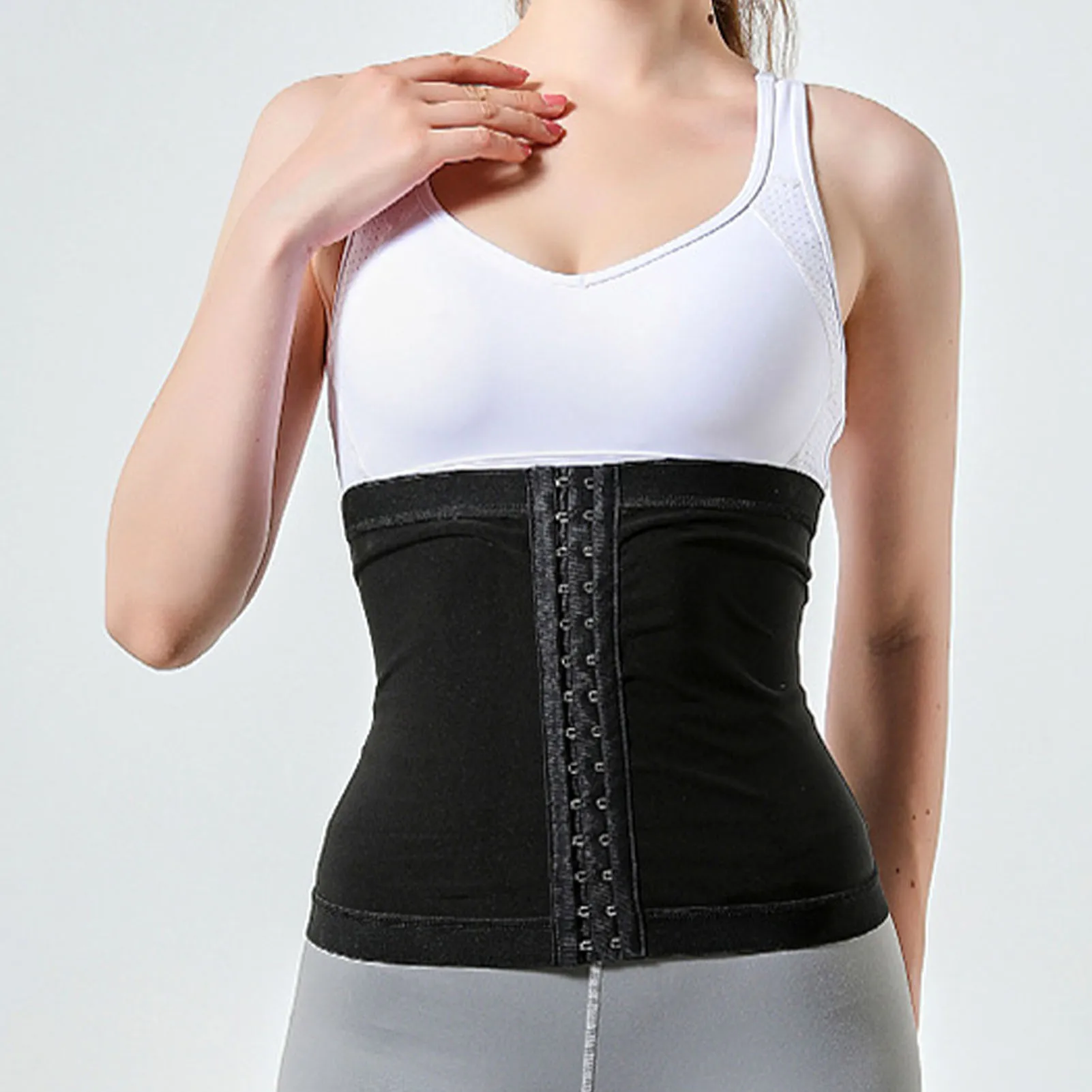 Waist Trainer Silver Ion Coating Women Body Shaper Waist Croset Cincher Tummy Control Sport Girdle Weight Loss Slimming Trimmer