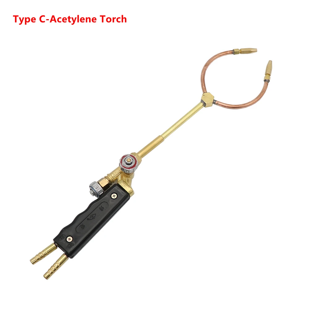 H01-6 Oxygen-Acetylene Oxygen-Propane Welding Torch Soldering Gun Double Head Torch For Air Conditioner Refrigerator