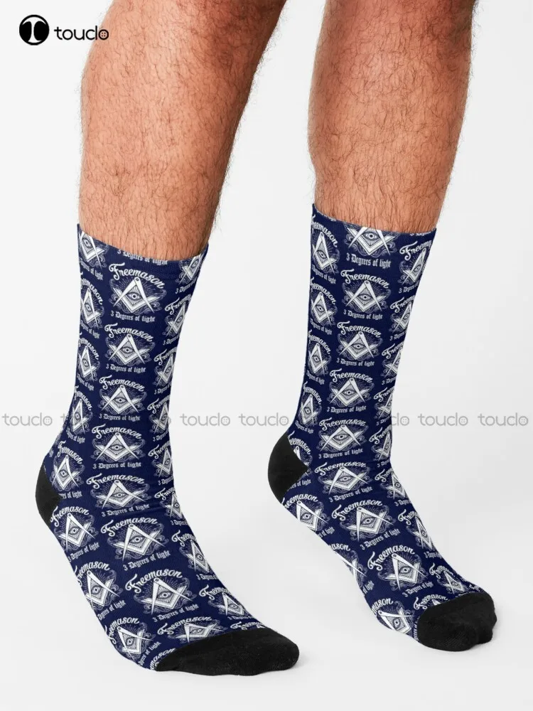 Freemason Logo Masonic Lodge 2B1 Ask1 Square & Compass Mason Symbol Socks Women Workout Sockss Unisex Adult Teen Youth Socks