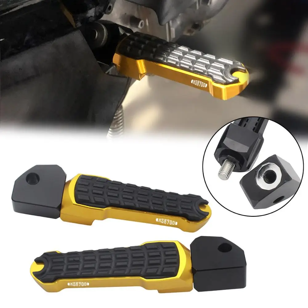 SEMSPEED  XSR900 Logo Rear Pedal Yamaha Accessories Left Right Motorcycles Foot Peg Hold Foot Platform MT09 FZ09 FJ09 Tracer 900