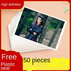 50pcs/set Print photos Take picture Phone Album family Develop photos Diy custom made 3 inches photo photographic paper E0650