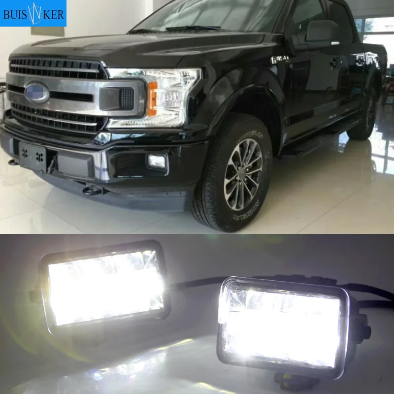 

1Set DRL LED Daytime Running Lights LED Fog Lights High Low Beam Light Fog Lamp For Ford F150 2015 2016 2017 2018 2019