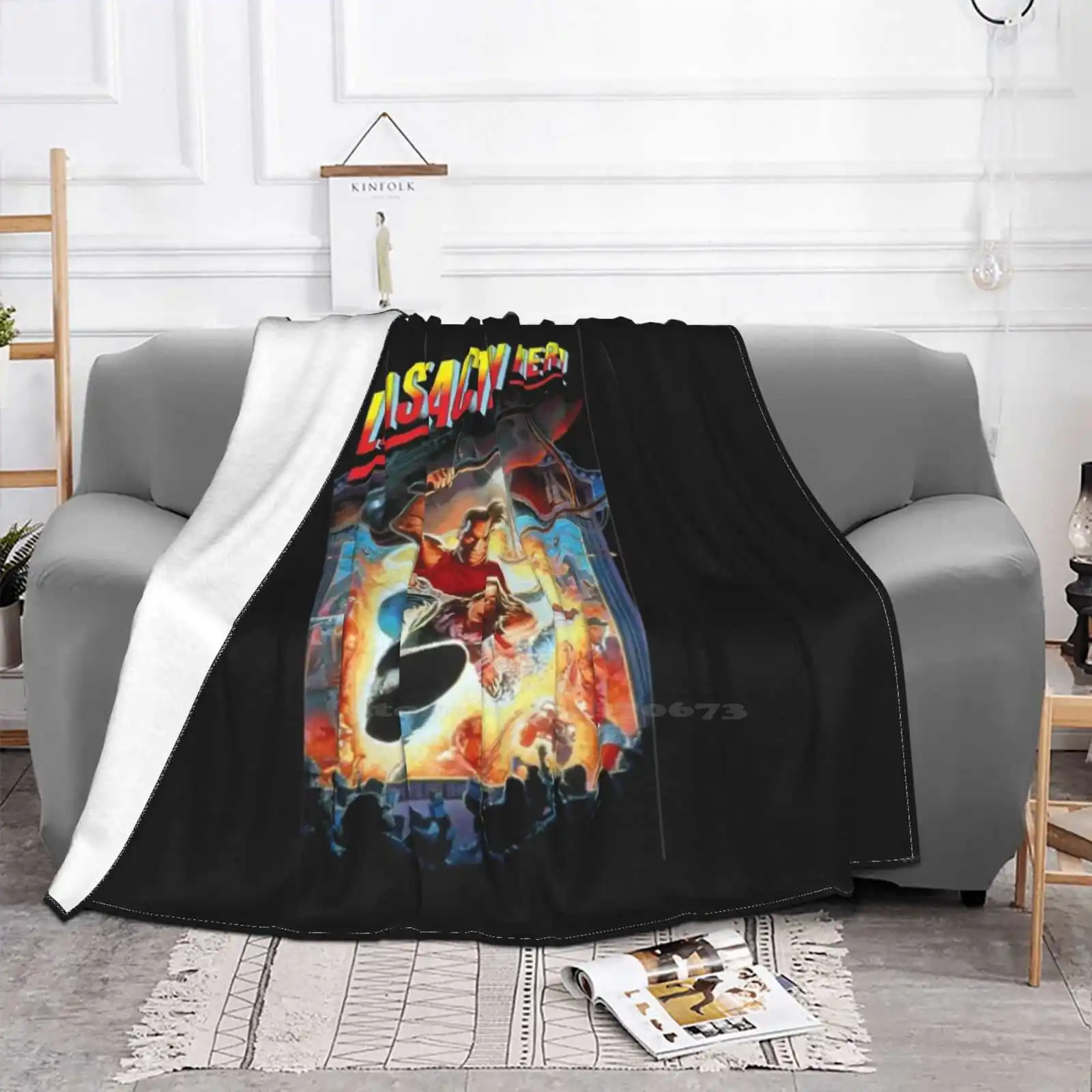 Last Action Hero Film Arnold Schwarzenegger Jack Slater Creative Design Light Thin Soft Flannel Blanket Last Action Hero Film