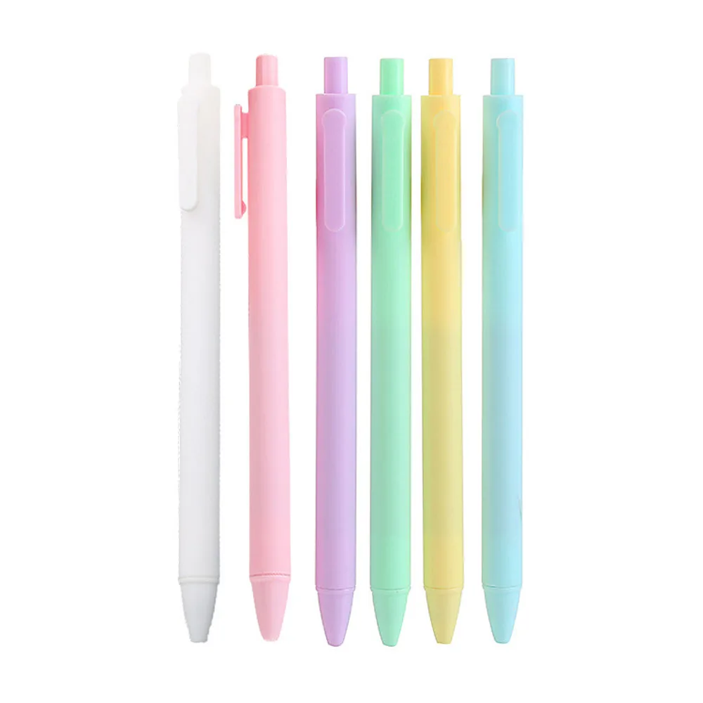 Macaroon Color Gel Pen para Estudantes, Papelaria Creative Candy-colored, Escola e Escritório Supply, Presente bonito, 50 Pçs/lote