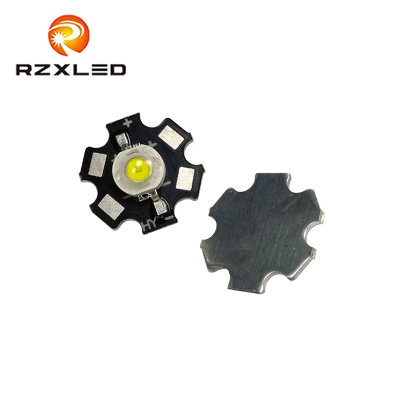 

10 шт. светодиод высокой мощности 3 В 1 Вт 3 Вт 5 Вт холодный белый 6500 К 7000 К 8000 К для фонарика