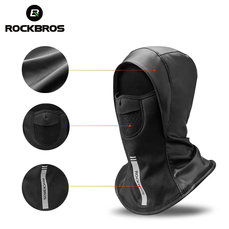 ROCKBROS Winter Face Mask Cycling Thermal Half Face Mask Balaclava Skiing Running Snownboard Sport Hat Mask Neck Warmer Headwear