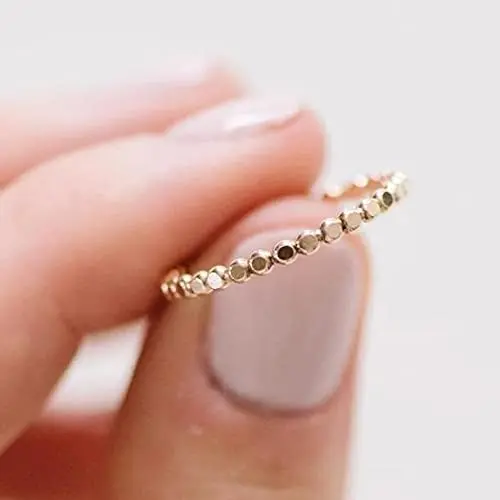 Stacking Ring Handmade Rings for Women Stackable Rings Filled Rings for Women Simple Hawaiian Jewelry Rings for Men Vintage
