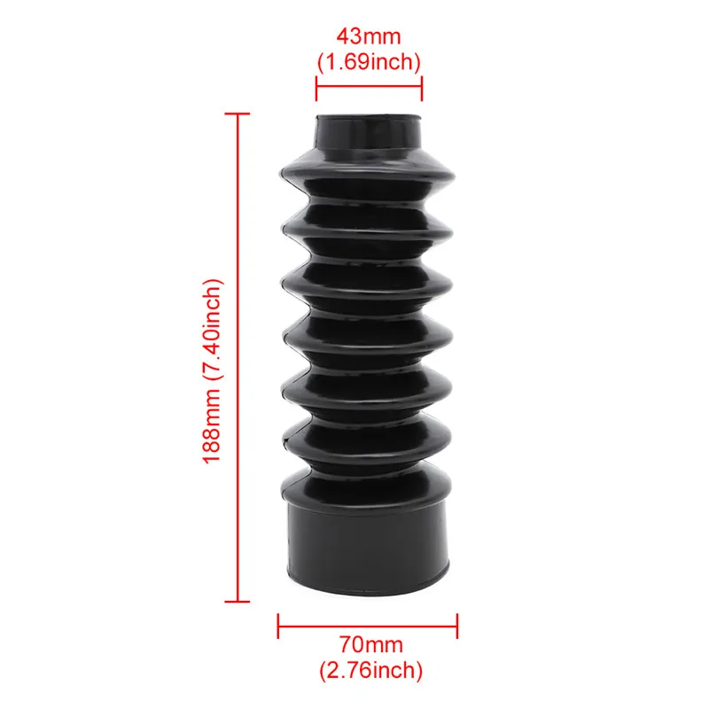 2 قطعة جلبة ماسورة الدراجة البخارية الأمامية غطاء الجراميق أحذية طويلة 39 مللي متر المطاط ل هارلي سبورتستر XL883 XL1200 FXD & XL سبورتستر
