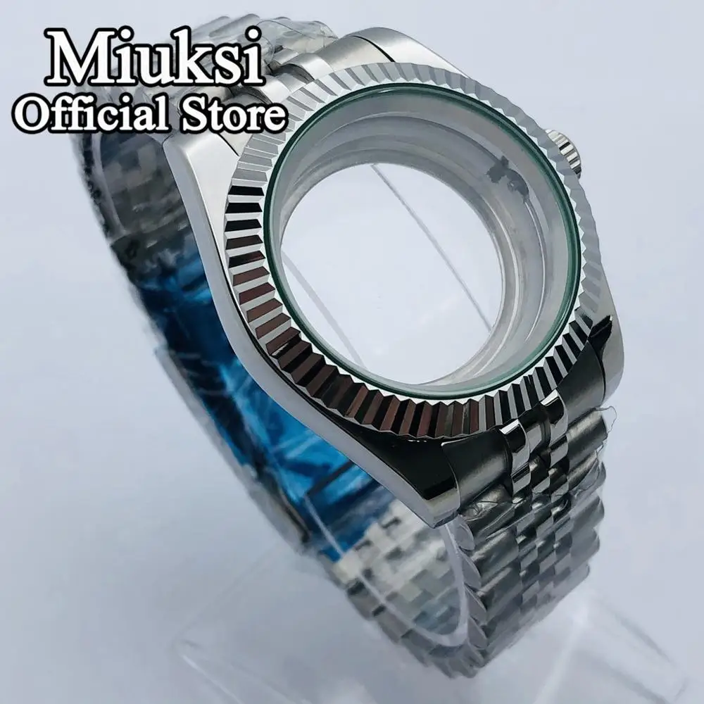 Miuksi 36mm/40mm sapphire glass watch case fit NH35 NH36 ETA2824 2836 Mingzhu DG2813 3804 Miyota 8205 8215 PT5000 movement