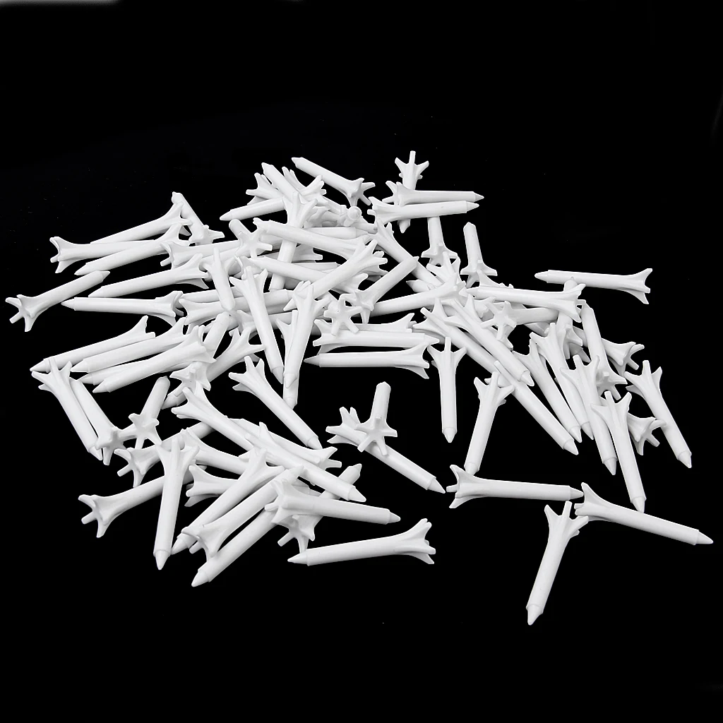 100x Plastic Golf Tees 1 1/2 inch Golf Practicing for Golfer Unbreakable