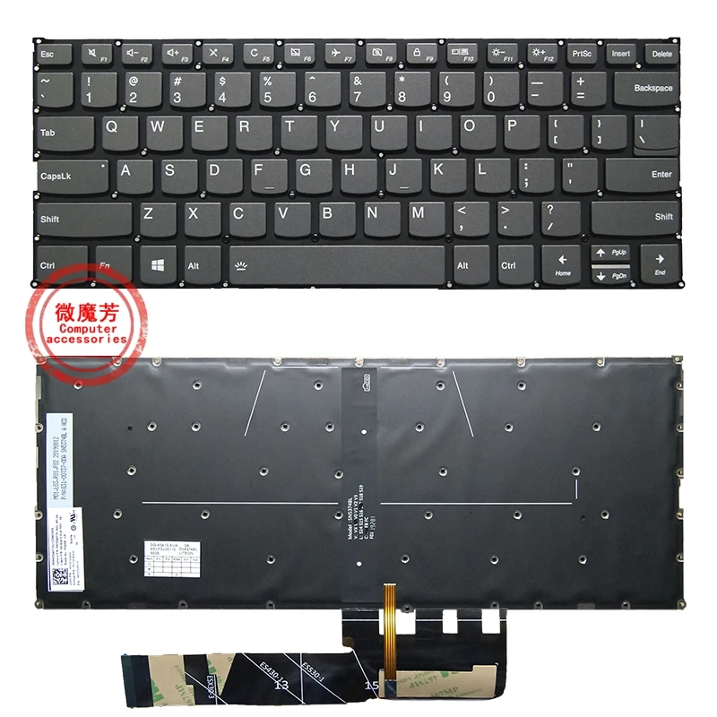 

US NEW keyboard For Lenovo S540-14IWL K4-IWL C340-14IWL 14API C740-14 K4e-IML Flex14 81SQ K3-IWL K4e-IML 530-14