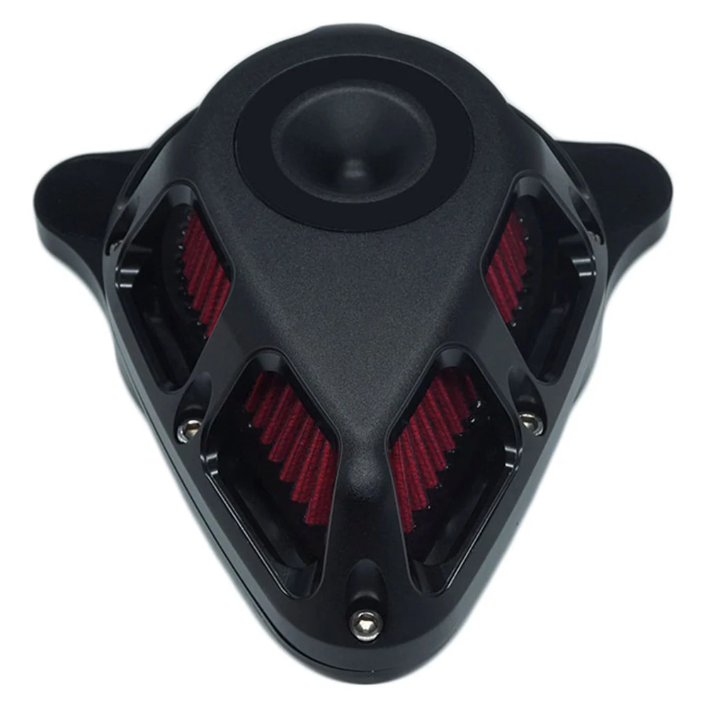 Air Cleaner Multi-Angle Turnable Intake Cleaner Cnc Kit Aluminum Matte Black for Harley Dyna Softail Touring Fitment-B