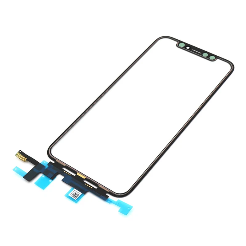 5pcs Original Touch Sensor Glass With ic Frame+OCA Glue+Dust Gauze For iPhone X XS XR 11 12 Pro Max Screen Cover Repairing NO ic