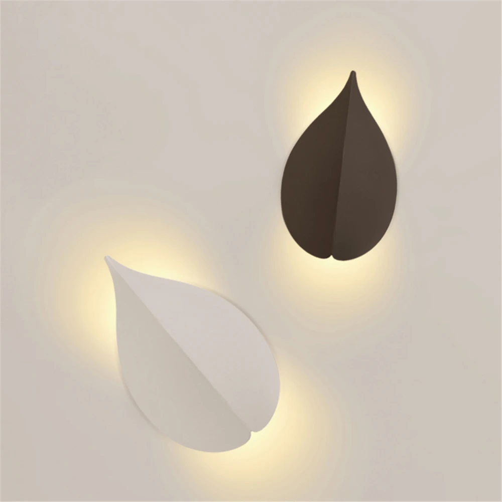 Indoor Wall Lamp Modern Led lights Personality Nordic Leaf Lamp Living Room Wall Light Decoration Bedroom Bedside Lamp Sconce image 2