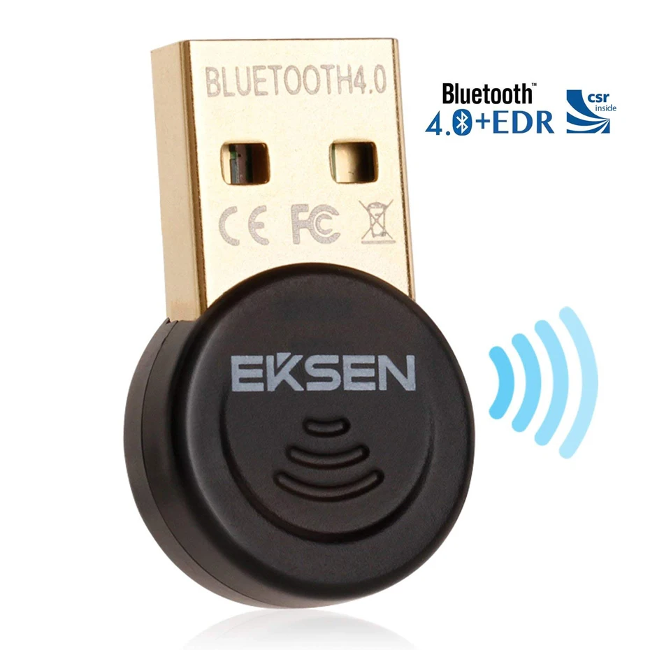 EKSEN Bluetooth Dongle Adapter, Bluetooth Transmitter and Receiver for Windows 10/8/7/Vista.