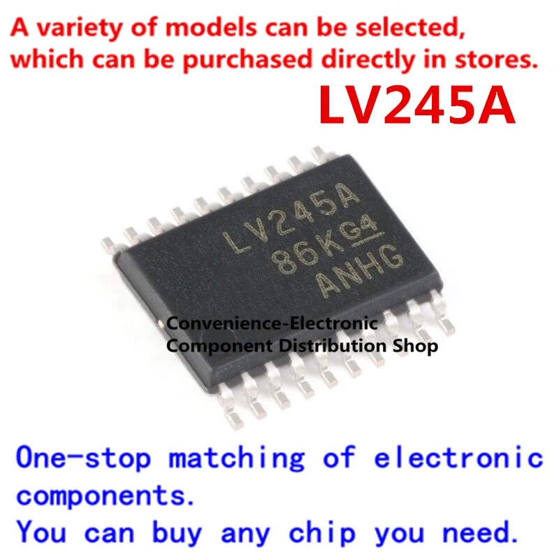 10PCS/PACK LV245A 74LV245APW 74LV245A SN74LV245APWR TSSOP-20 tri-state output octal bus transceiver