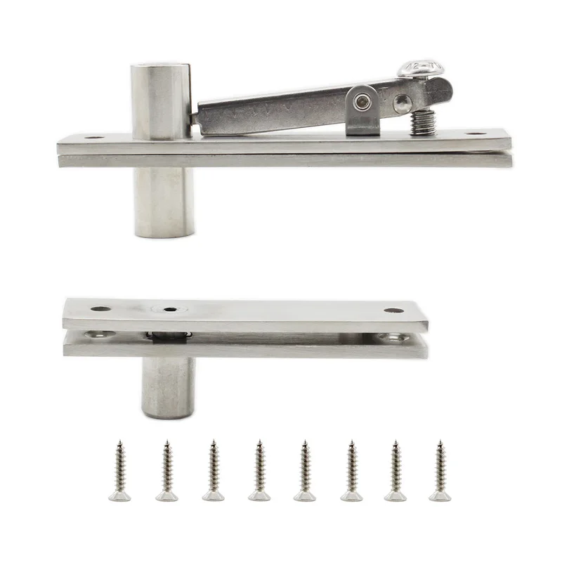 

Hidden Door Pivot Hinge,Heavy Duty Stainless Steel Hinges for Various Doors 360 Degree Rotating Adjustable Hinge with Screws