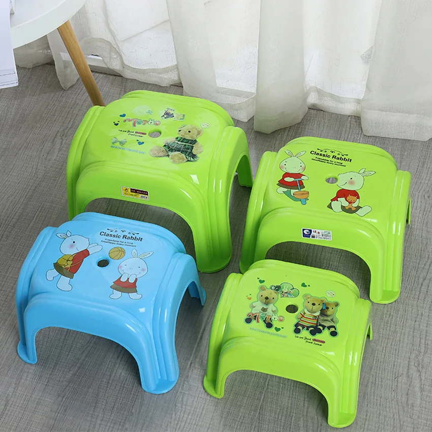 Sgabello in plastica per bagno domestico sgabello per cambio scarpe antiscivolo addensato panca per gradini sgabelli da comodino stabili, sedia da pesca