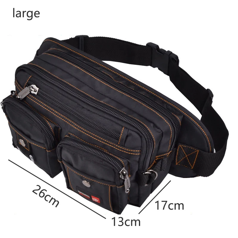 Riñonera impermeable de gran capacidad para hombre, bolsa multifunción para teléfono, Oxford