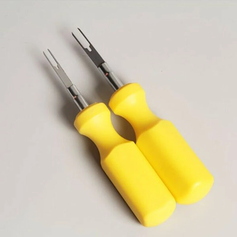 2 Pcs/Set 3Mm + 2Mm Mobil Kabel Konektor Pin Release Extractor Puller Auto Terminal Removal Menangani Alat untuk audi Promosi