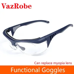 Vazrobe Safety Glasses Goggles Anti Splash Reading Glasses Male Women Protective Eyeglasses Glasses Frame Men Driving Outdoor
