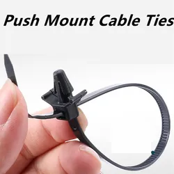 500pcs 3x100mm  Push Mount Wire Ties  ,nylon screw push mount cable tie zip tie band wrap