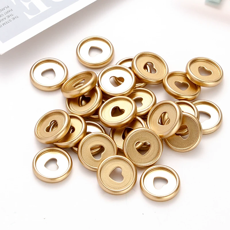 24MM Heart Mushroom Hole Binding Buckle Frosted Notebook Binder Disc T-shaped Hole Binder 360 Degree Disc Buckle Office Supplies