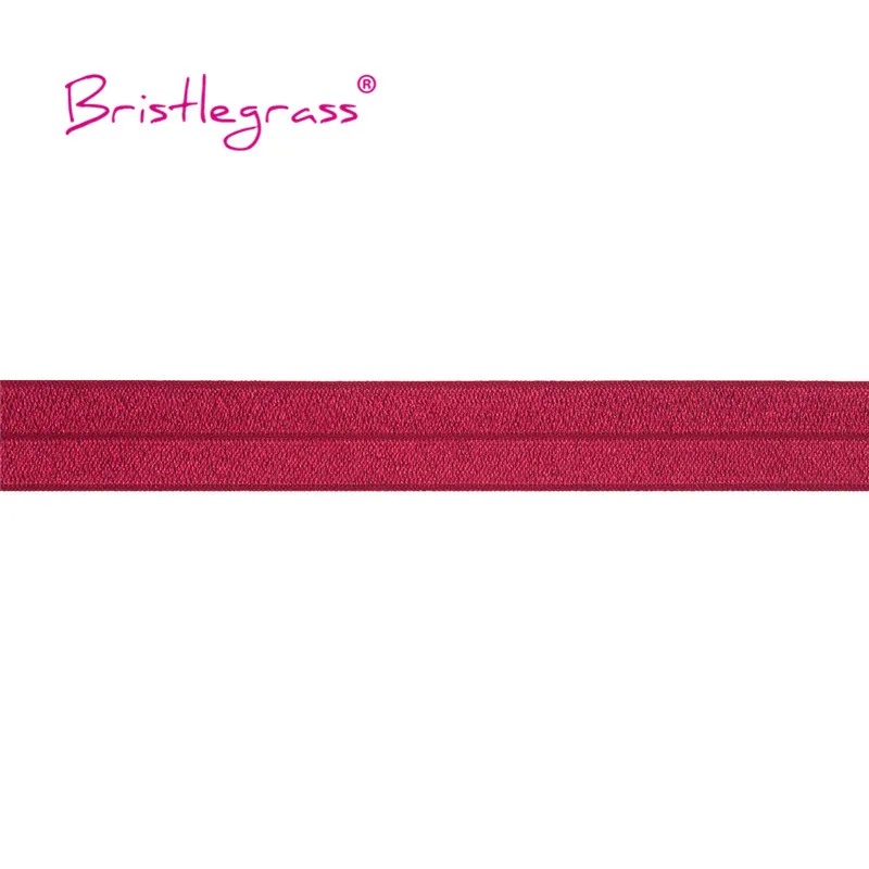 BRISTLEGRASS Großhandel 50 Yard 1 Zoll 25mm Glänzendes FOE Faltbares Elastisches Spandex-Satinband für Stirnbänder, Haarbänder, Kleider und DIY-Näharbeiten – Detail 6