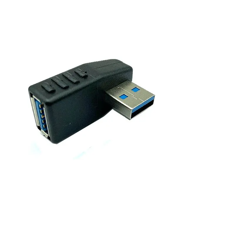 90 درجة يسار يمين بزاوية USB 2.0 3.0 A ذكر إلى أنثى محول موصل لأجهزة الكمبيوتر المحمول هبوط السفينة