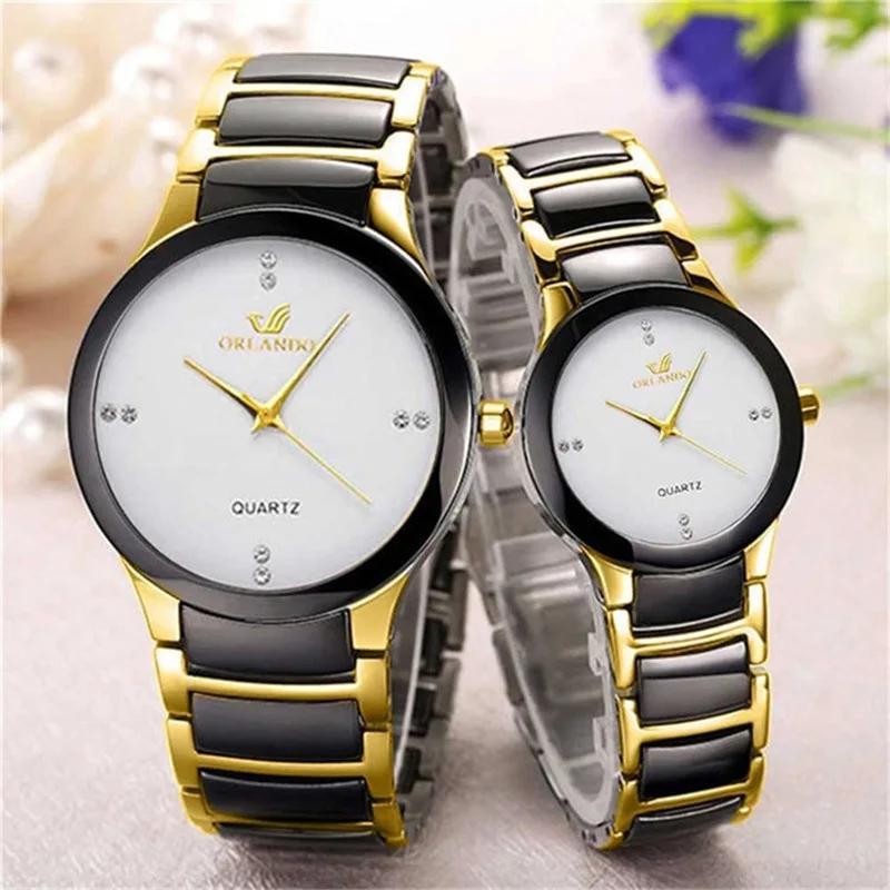 2022 Couple Watches Men Stainless Steel Quartz Watch Relogio Masculino Male Fashion Casual Business Wristwatch Women Clock Hot