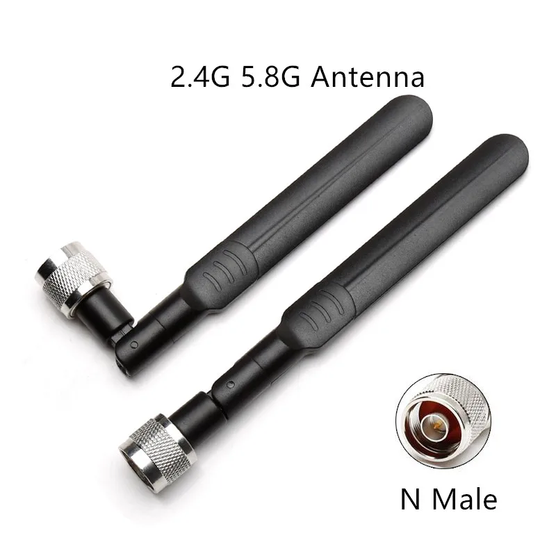 

2.4G 5G 5.8G antenna N male Omnidirectional high gain 8dbi 2400-2500MHz 4900-5900MHz antenna for wifi zigbee bluetooth module