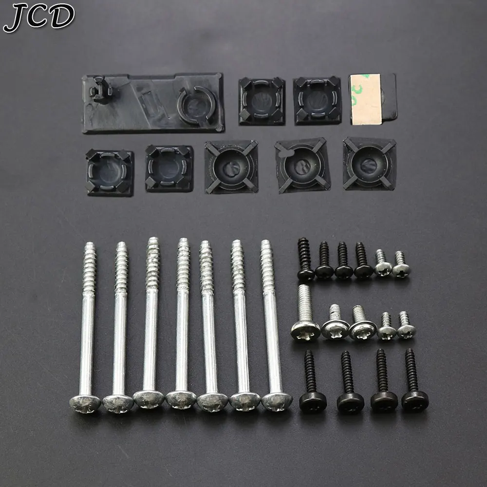 JCD 9 in 1 Full set dust plug cover For PS3 slim Screw Rubber Plug Boot Fat Model For PS3 2000 3000 4000 Console