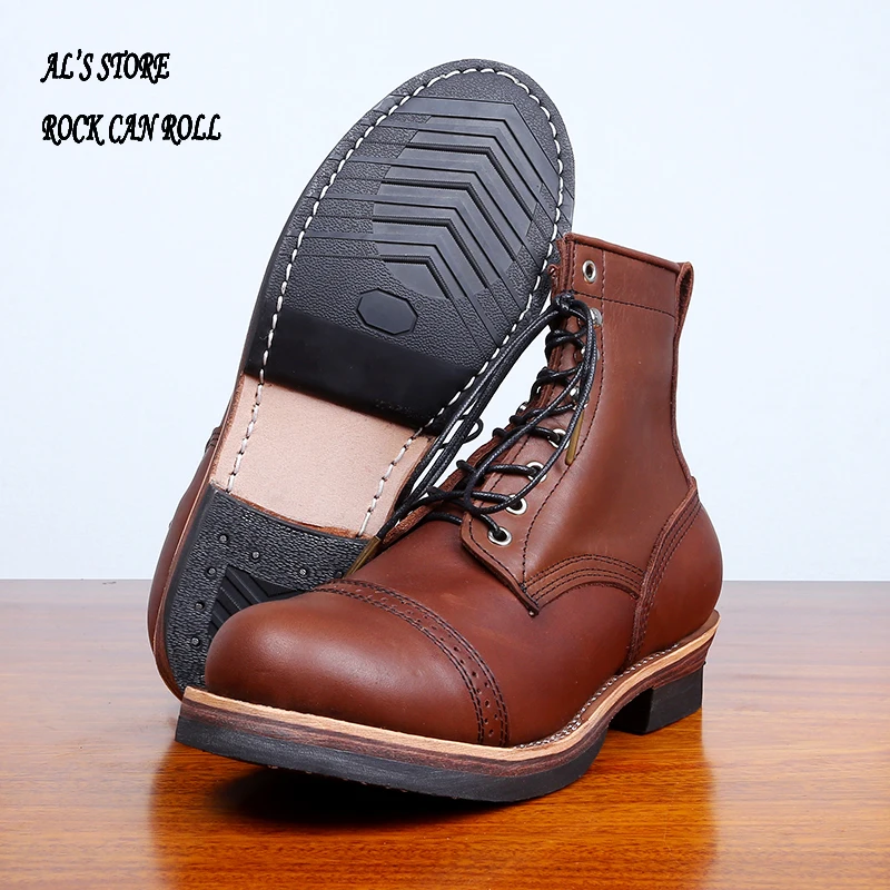 XW400 RockCanRoll Super Quality Size 35-52 Handmade Goodyear Welted Durable Italian Cowhide Boots Custom Made Available