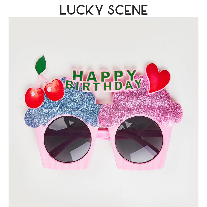 Gafas de plástico divertidas para fiesta de cumpleaños, accesorios para fotomatón, suministros para fiesta de verano, favores de fiesta para niños,