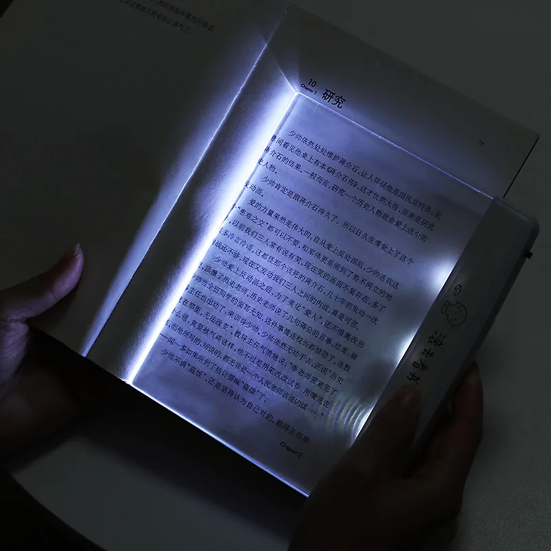 Lámpara de lectura LED con protección para los ojos, Tablet de cristal, lámpara de lectura nocturna multifuncional para estudiantes, con visión nocturna