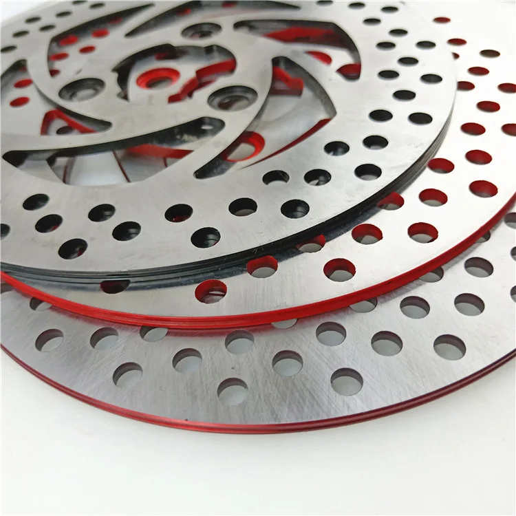 العالمي 3 ثقوب سبائك الألومنيوم العائمة القرص قرص فرامل دراجة نارية الفرامل منصات 220 مللي متر دراجة نارية الخلفية قرص الفرامل حفرة الملعب 70 مللي متر