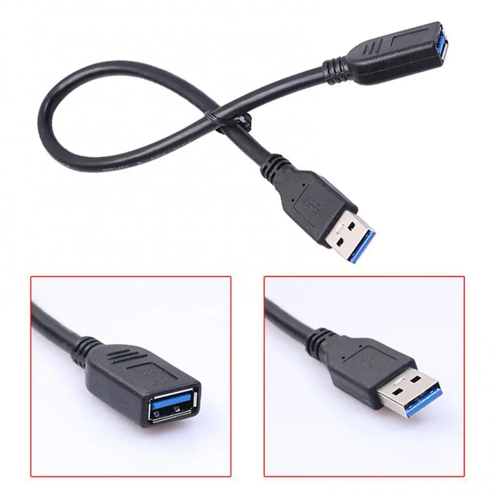 DOONJIEY 0.3/0.5/1/1.5/3m USB 3.0 SuperSpeed Male A to Female A Extension Cable
